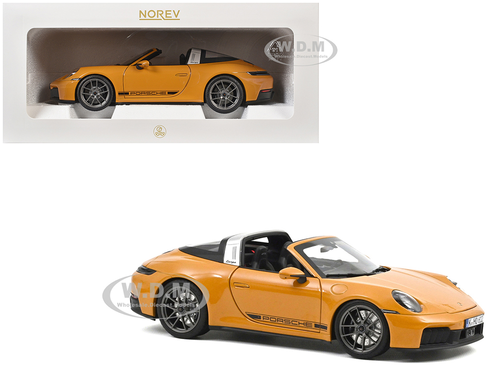 304-058 ノレブ 1/18 ポルシェ 911 Targa 2024 2024 Porsche 911 Targa Bahama Yellow with Black Stripes 1/18