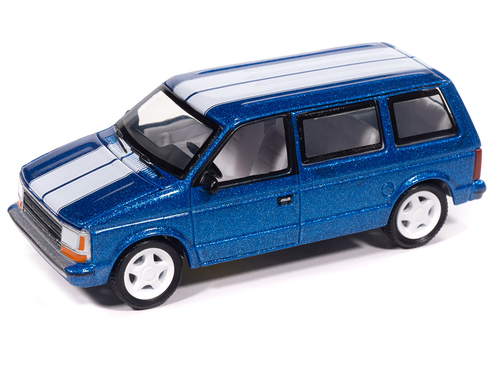 1989 Plymouth Voyager Turbo Van Daytona Blue Metallic with White