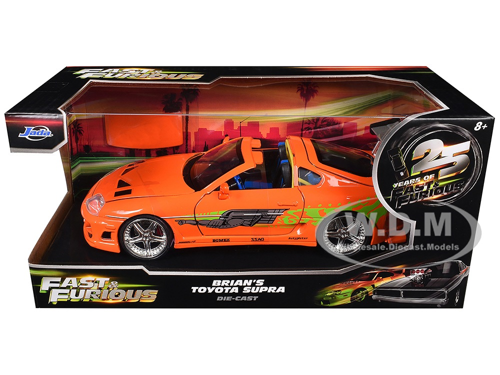 Brian's Toyota Supra Orange with Graphics 