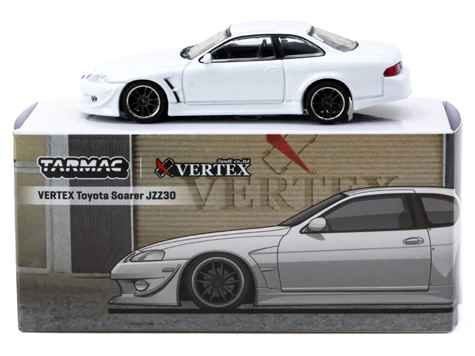 模型製作用品 SOARER Toyota VERTEX Soarer JZZ30 RHD (Right Hand Drive) White Metallic