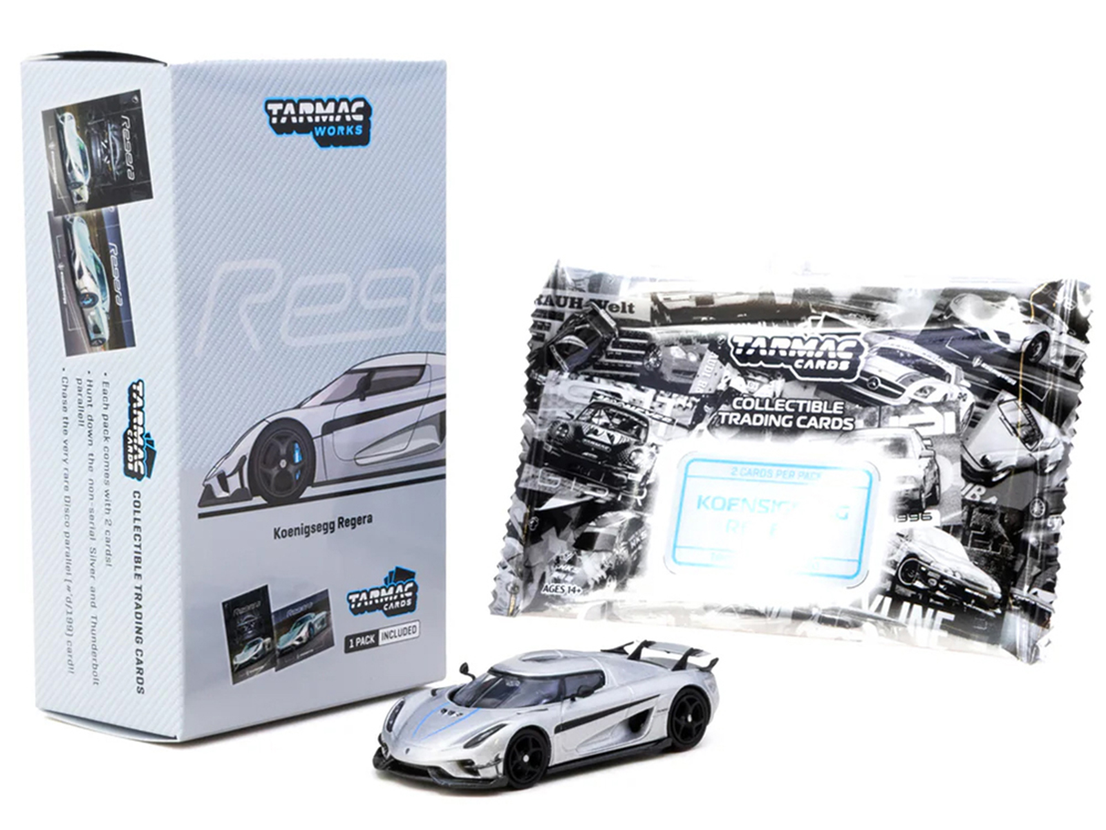 Koenigsegg Regera Silver Metallic with Blue Accents and