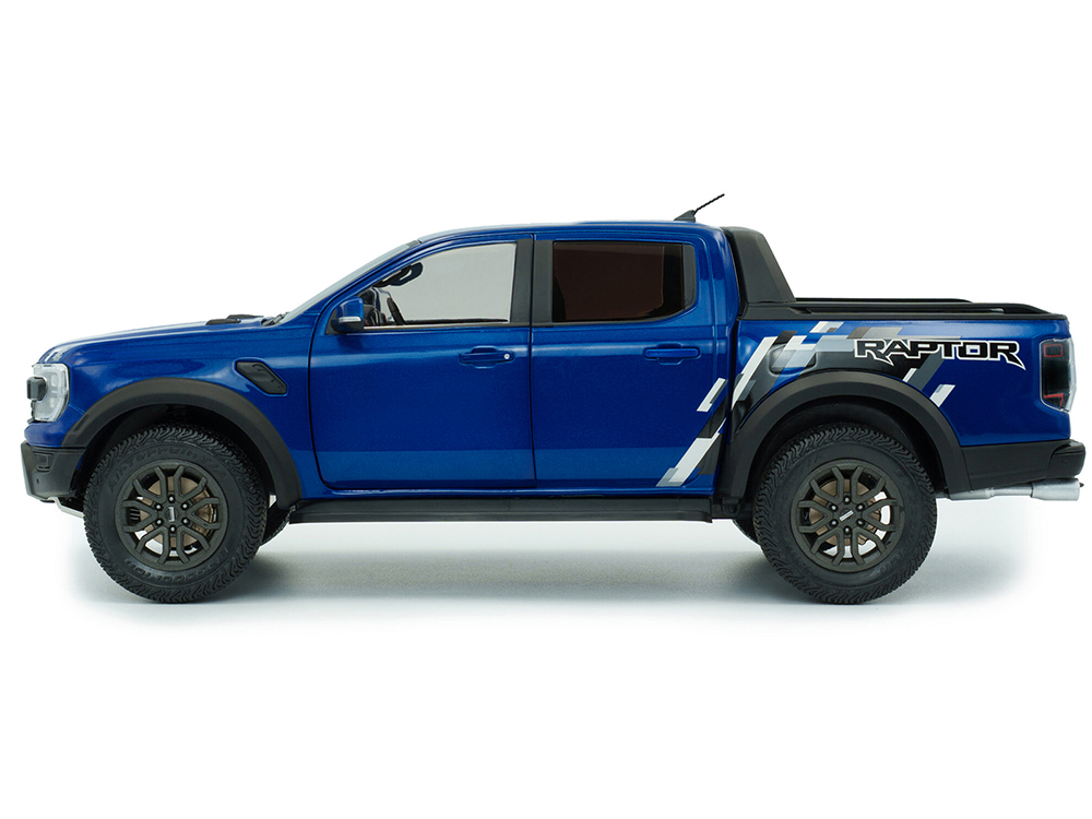 2024 Ford Ranger Raptor Pickup Truck Blue Lightning Metallic 1/18