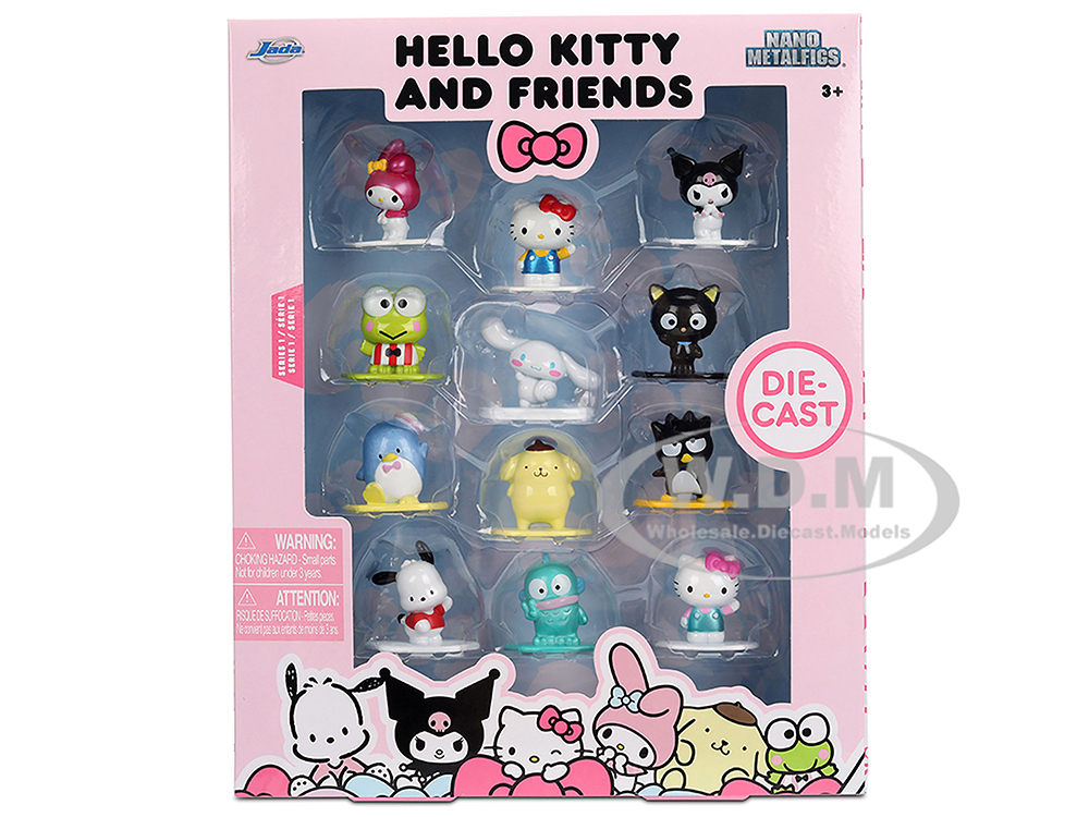 Set of 12 Diecast Figures 