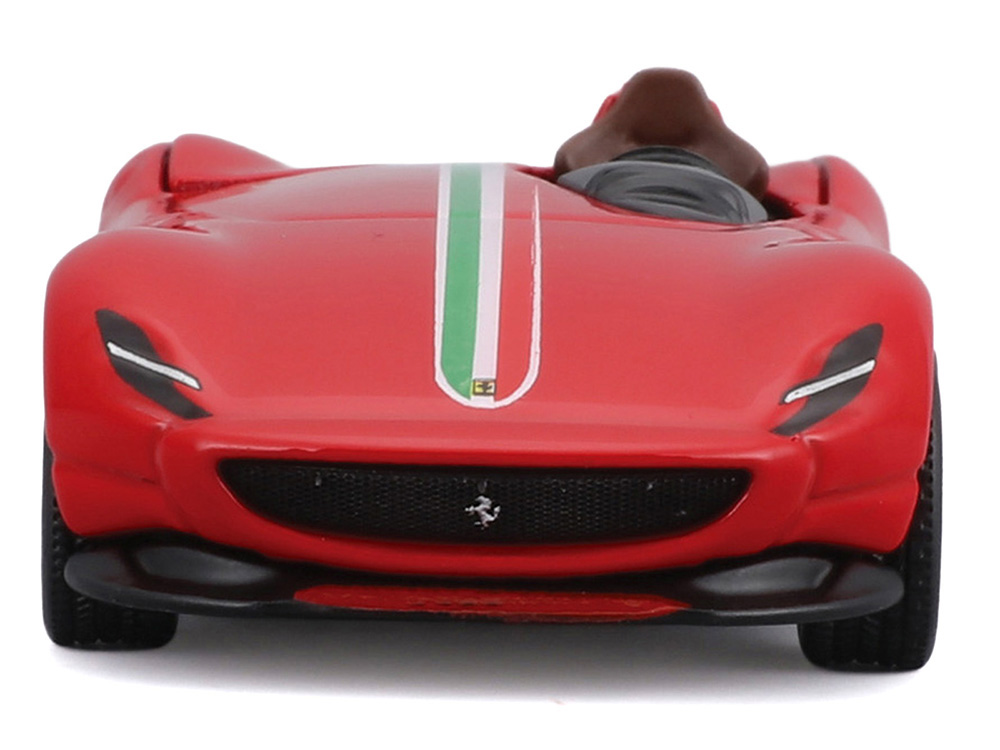 Ferrari Monza SP1 Red with Italian Flag Stripes 