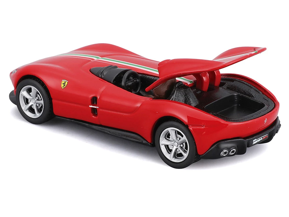 Ferrari Monza SP1 Red with Italian Flag Stripes 