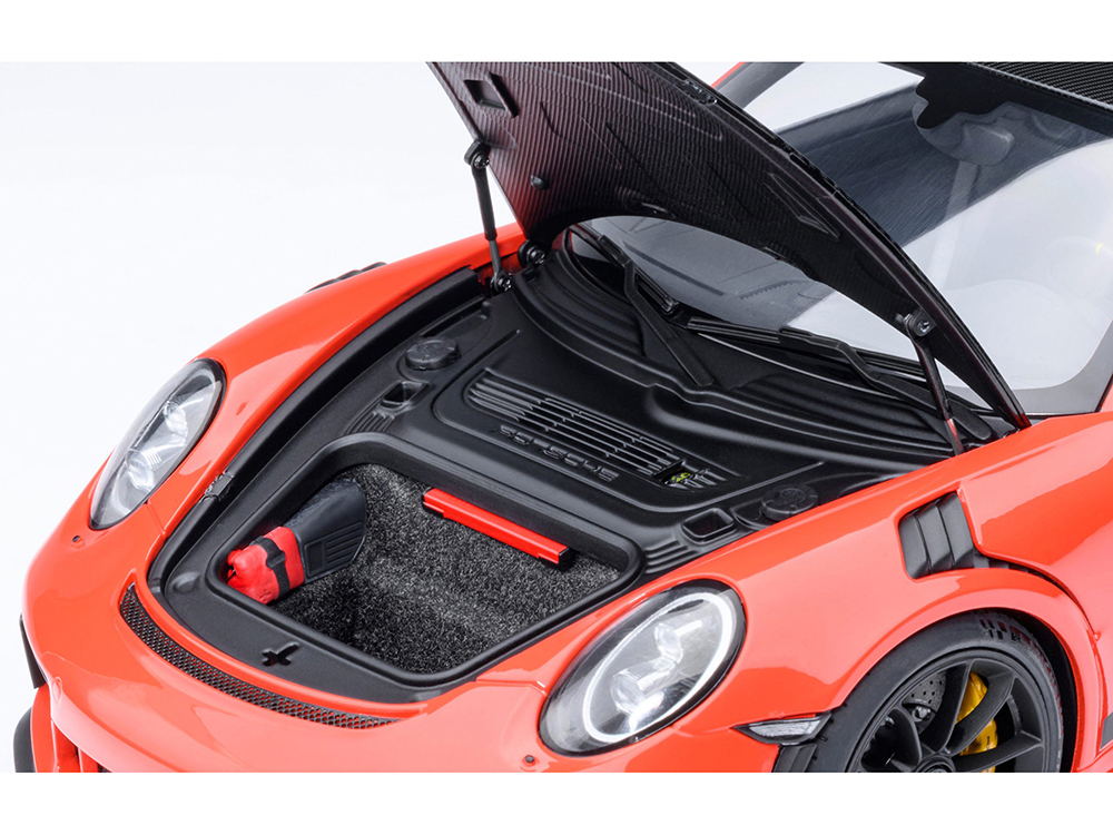 Porsche 911 (991.2) GT3 RS Weissach Lava Orange with Carbon Hood