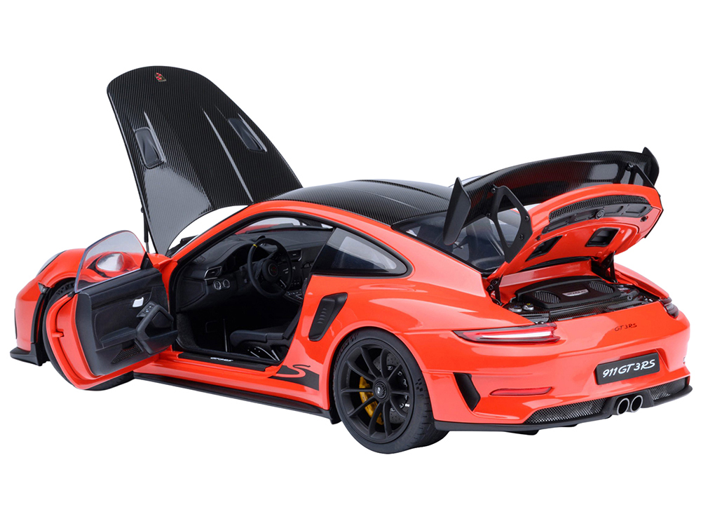 A*n様 オートアート1/18 ポルシェ 911 991 GT3 RS オレンジ Porsche 911 (991.2) GT3 RS Weissach Lava Orange with Carbon Hood