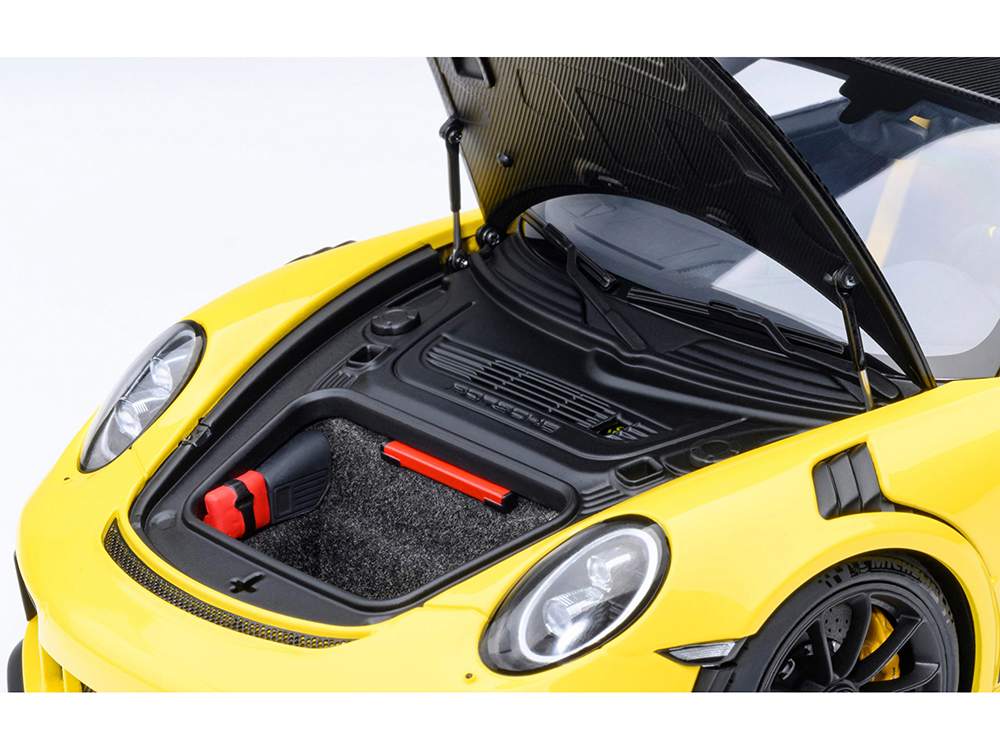 Porsche 911 (991.2) GT3 RS Weissach Racing Yellow with Carbon Hood
