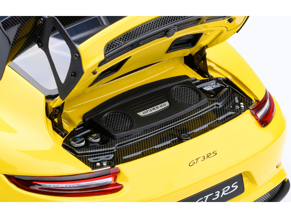 Porsche 911 (991.2) GT3 RS Weissach Racing Yellow with Carbon Hood