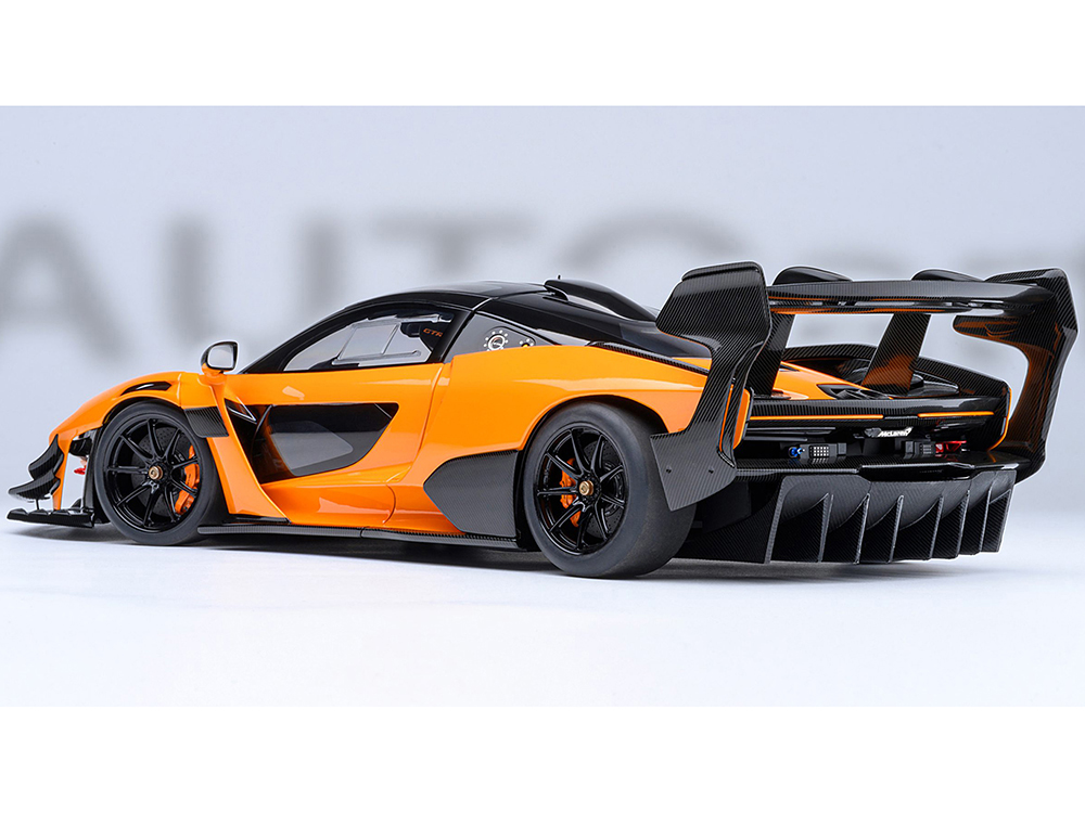 McLaren Senna GTR Orange with Black Top 1/18 Model Car by Autoart