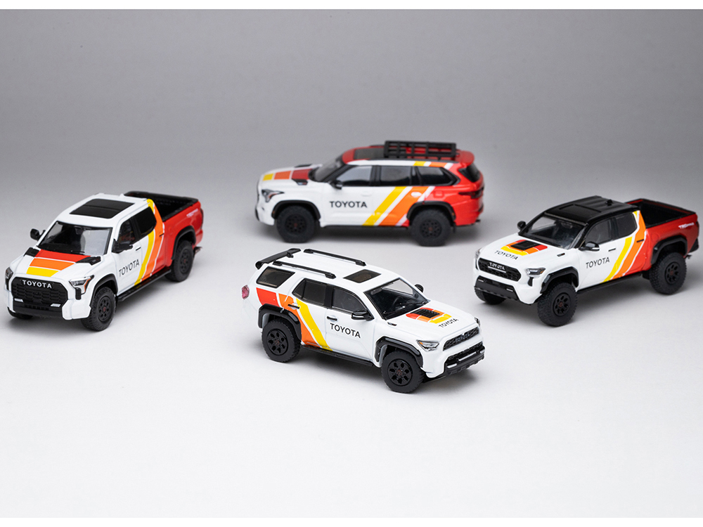 Toyota TRD PRO 4 Car Set Limited Edition to 500 pieces Worldwide 1