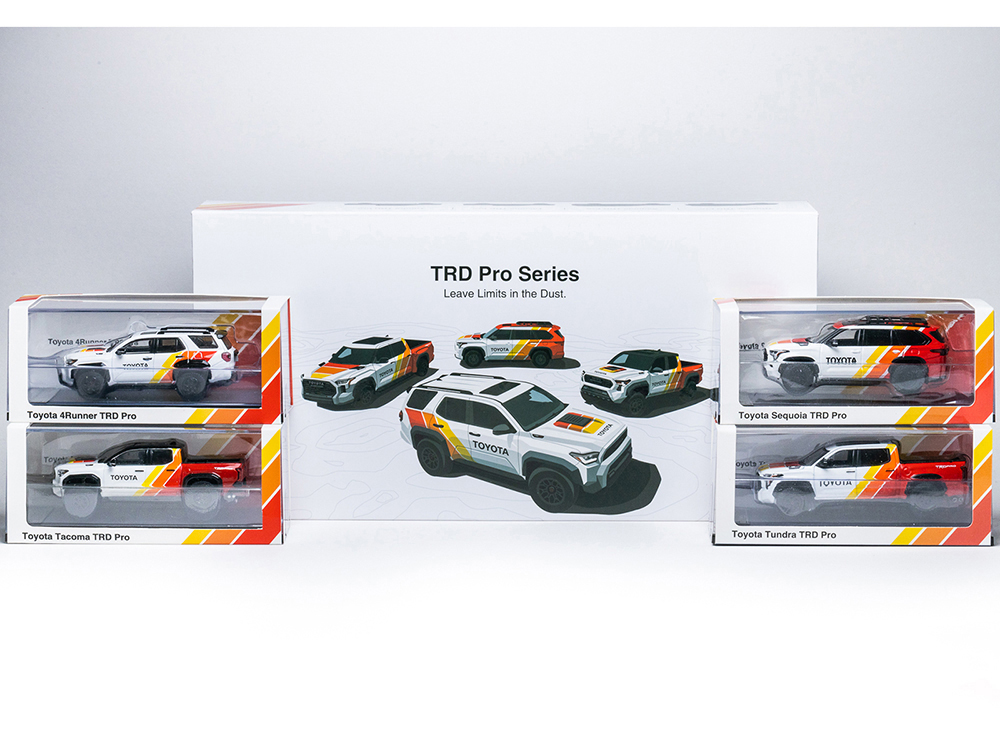 Toyota TRD PRO 4 Car Set Limited Edition to 500 pieces Worldwide 1
