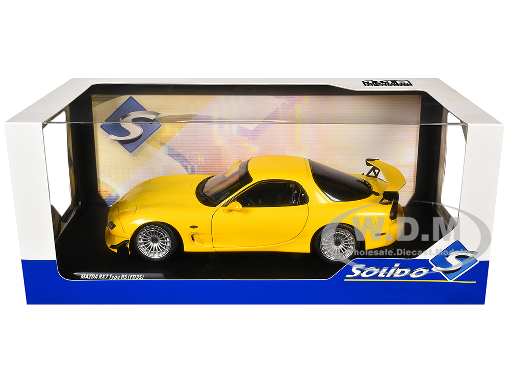 1994 Mazda RX7 Type RS (FD3RS) RHD (Right Hand Drive) Yellow 1/18