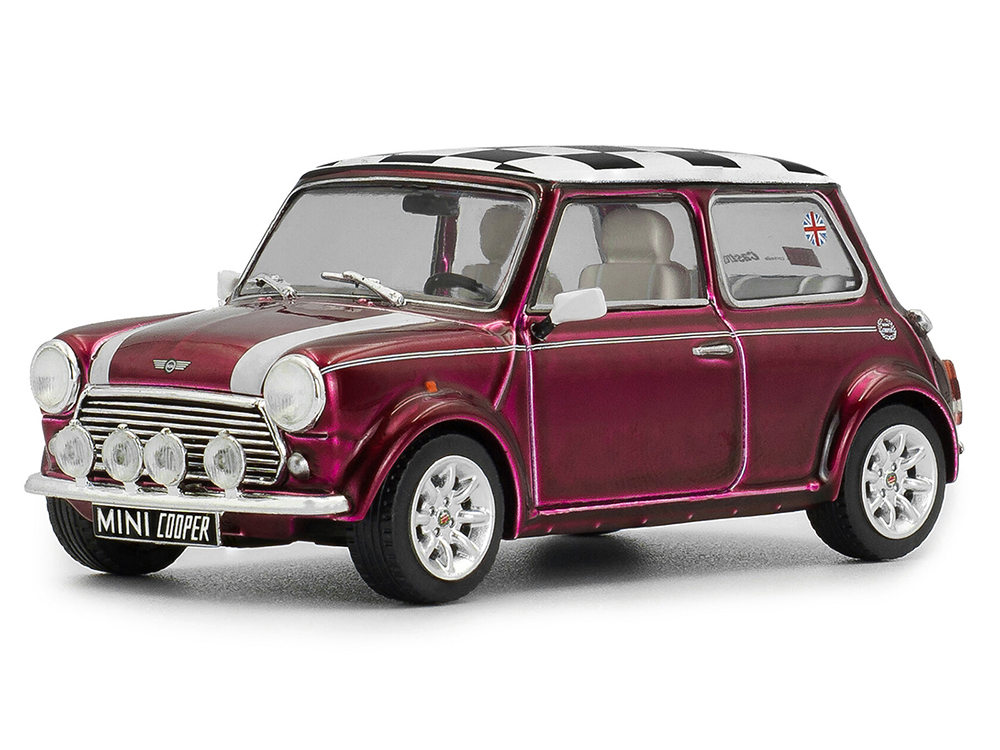 1997 Mini Cooper Sport Purple Metallic with White Stripes and