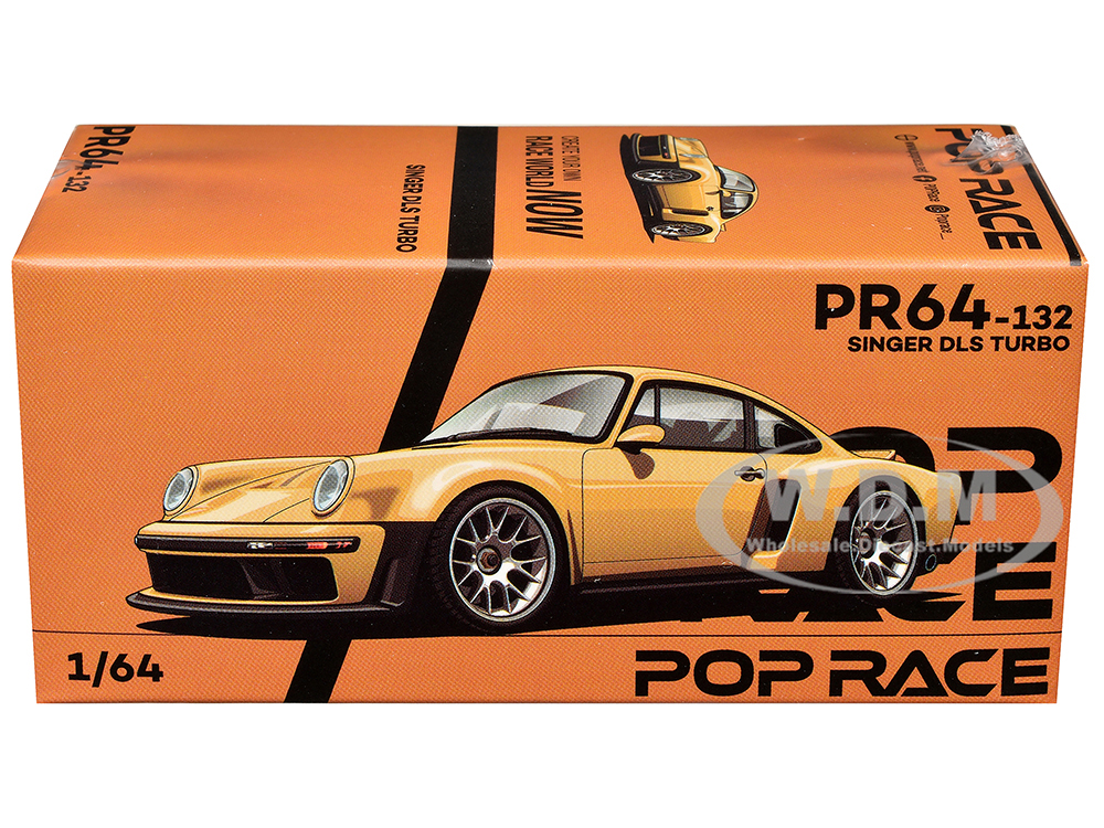 Singer DLS Turbo Gold Metallic 1/64 Diecast Model Car by Pop Race