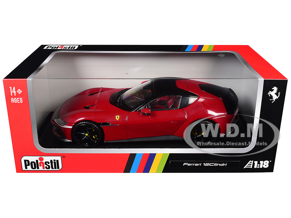 2024 Ferrari 12Cilindri Rosso Corsa Red with Black Top 1/18