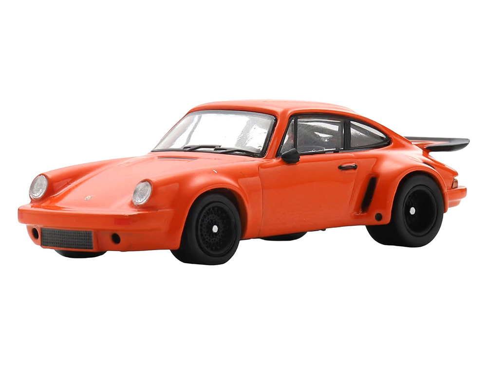 1974 Porsche 911 Carrera RSR 3.0 Orange 1/64 Model Car by Spark