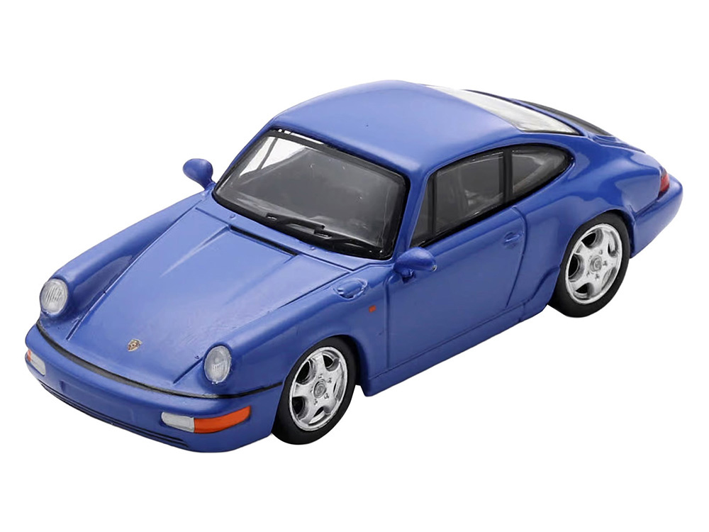 1992 Porsche 911 Carrera RS 3.6 Blue 1/64 Model Car by Spark