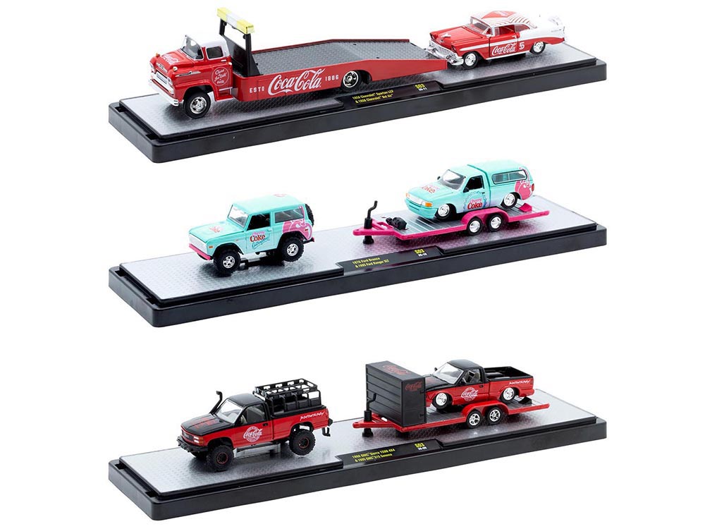 M2 Machines Coca-Cola ミニカー 3台セット Auto Haulers 