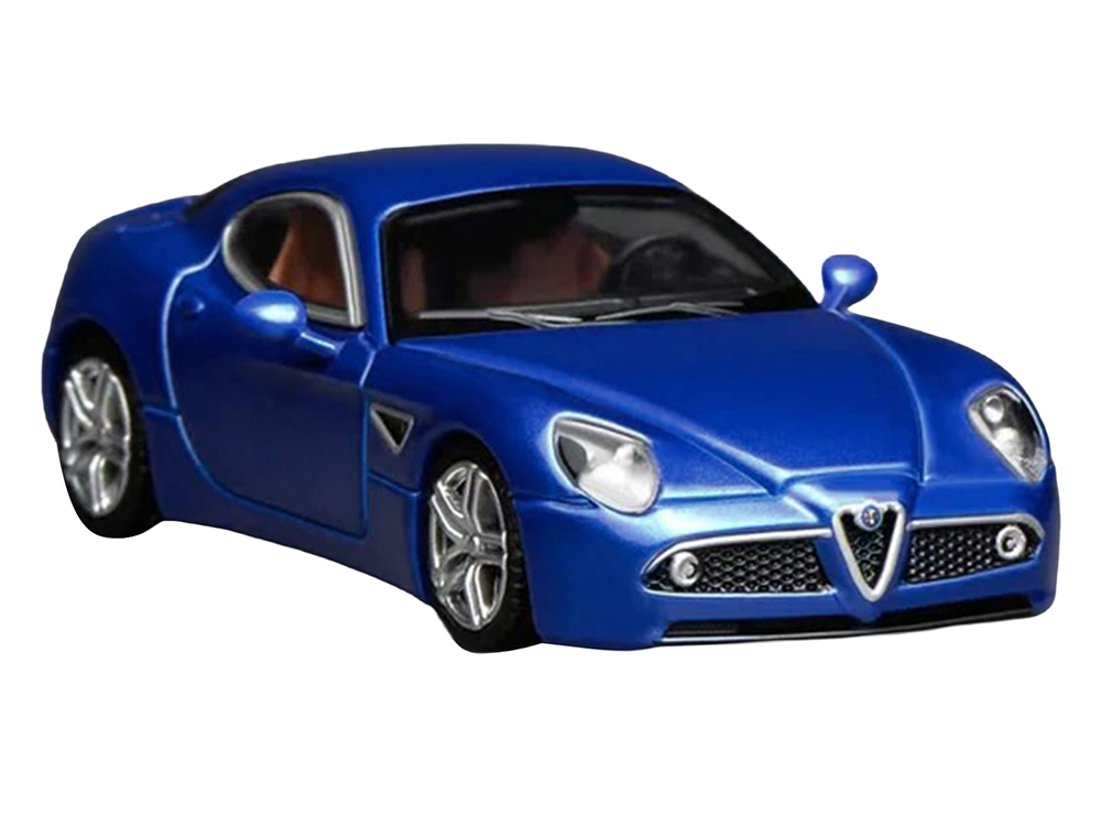 2008 Alfa Romeo 8C Competizione Blue Metallic 1/64 Diecast Model