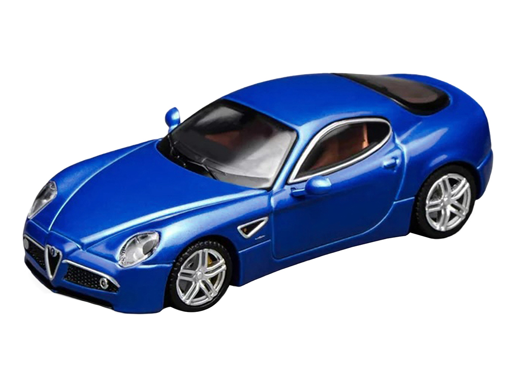 2008 Alfa Romeo 8C Competizione Blue Metallic 1/64 Diecast Model