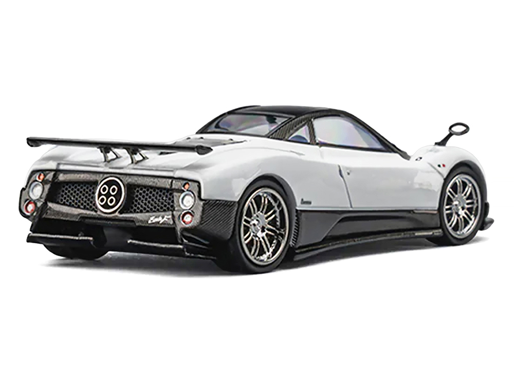 Pagani Zonda F Pearl White with Black Top 1/64 Diecast Model Car