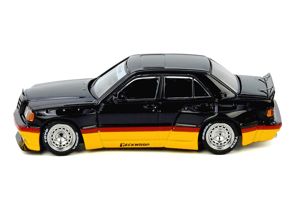 Pandem Rocket Bunny 190E Black with Red and Yellow Stripes