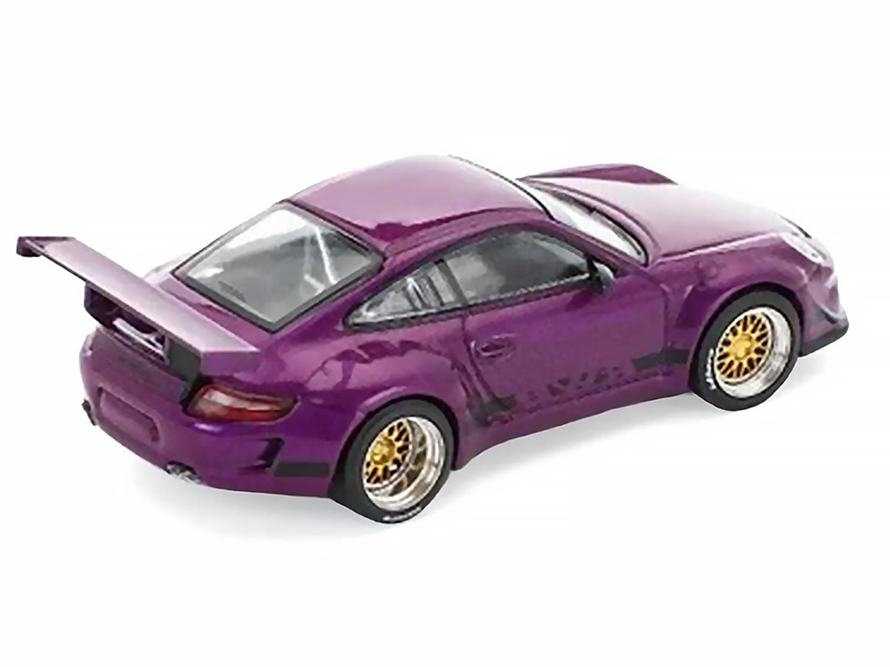 RWB 997 Purple Metallic with Black Stripes 1/64 Diecast Model Car