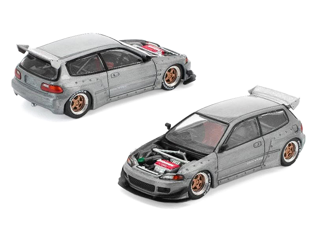 Pandem Civic EG6 RHD (Right Hand Drive) Raw Metal with No Hood 1