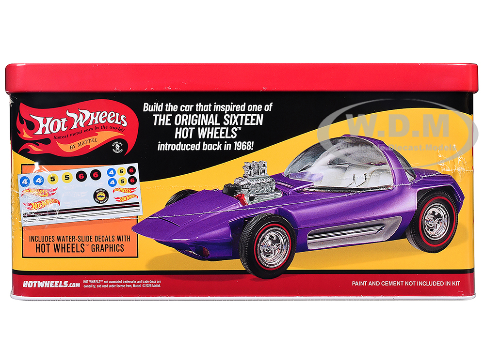 ホットウィール　 SILHOUETTE 1/25 プラモデルキット Skill 2 Model Kit Hot Wheels Silhouette with Collector Tin 1/25