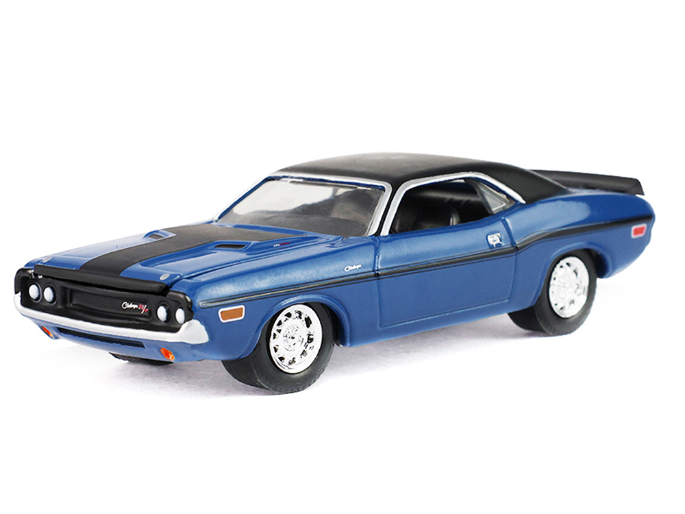 1970 Dodge Challenger Blue with Black Top 