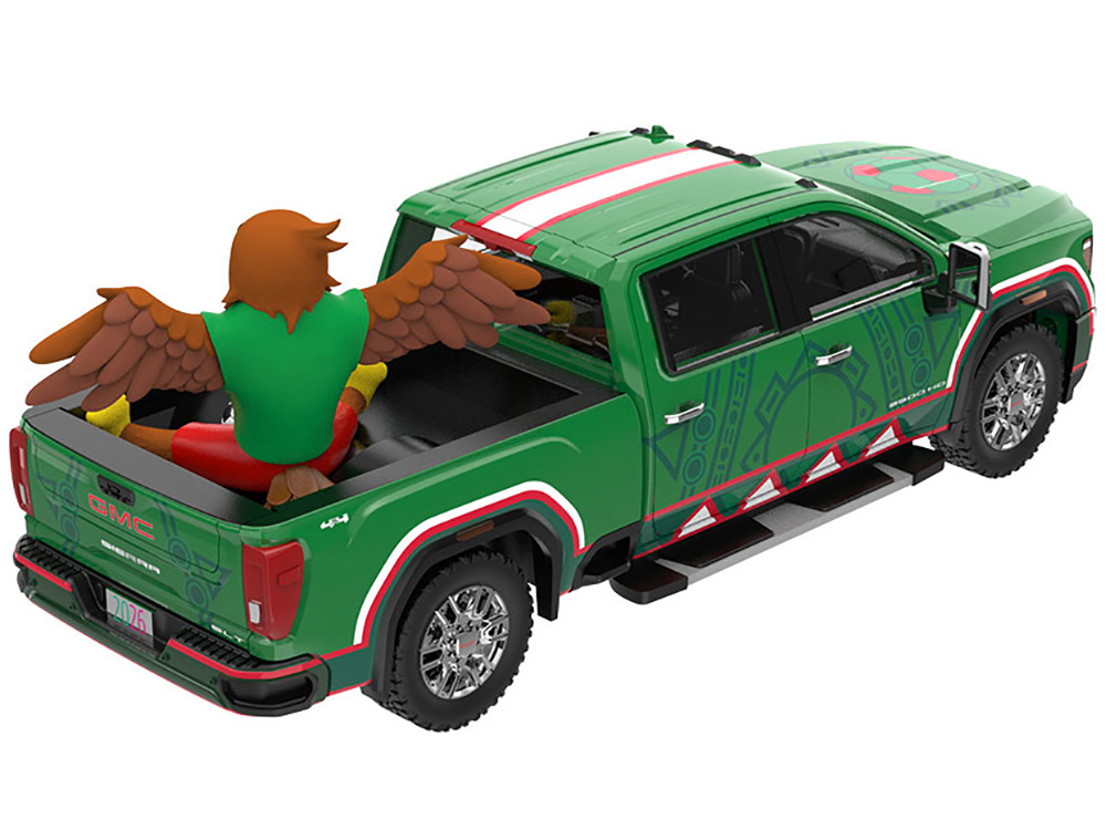 2022 GMC Sierra 3500 HD Pickup Truck Green with Mexican Soccer
