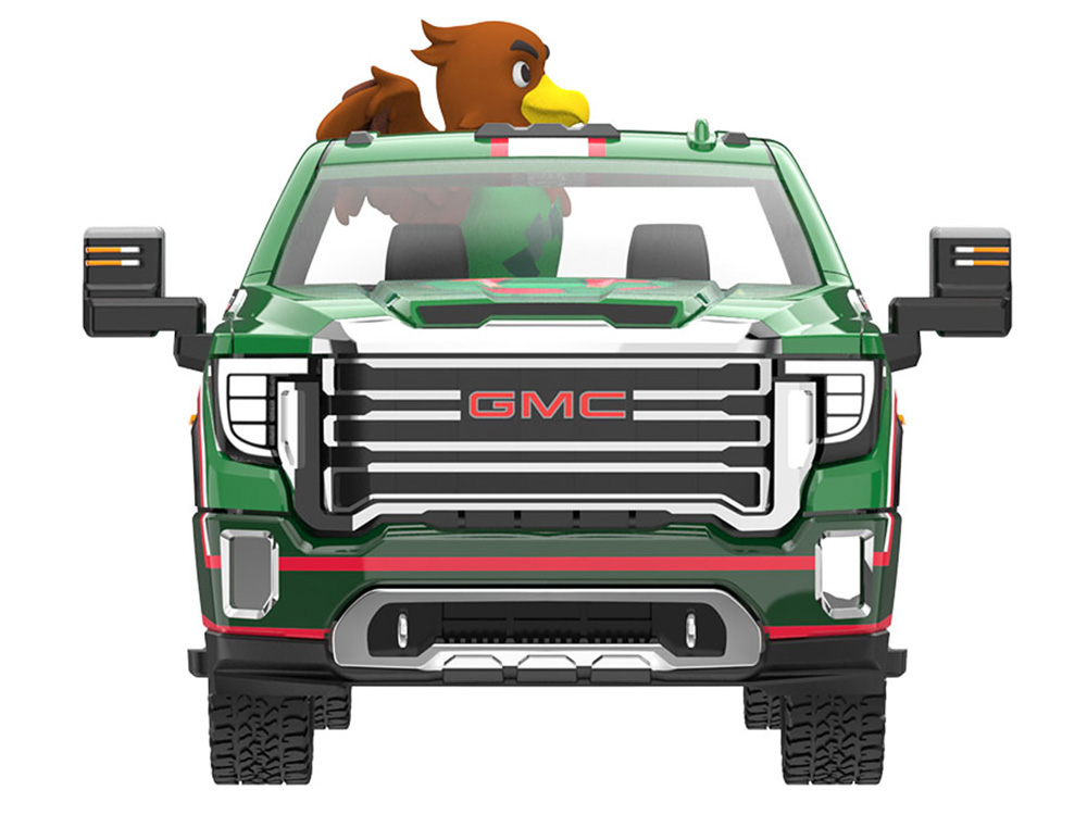 2022 GMC Sierra 3500 HD Pickup Truck Green with Mexican Soccer