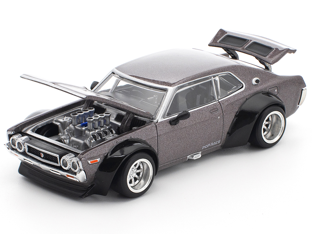 Datsun Laurel C130 RHD (Right Hand Drive) Gray Metallic 1/64