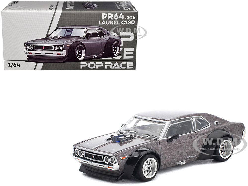 Datsun Laurel C130 RHD (Right Hand Drive) Gray Metallic 1/64