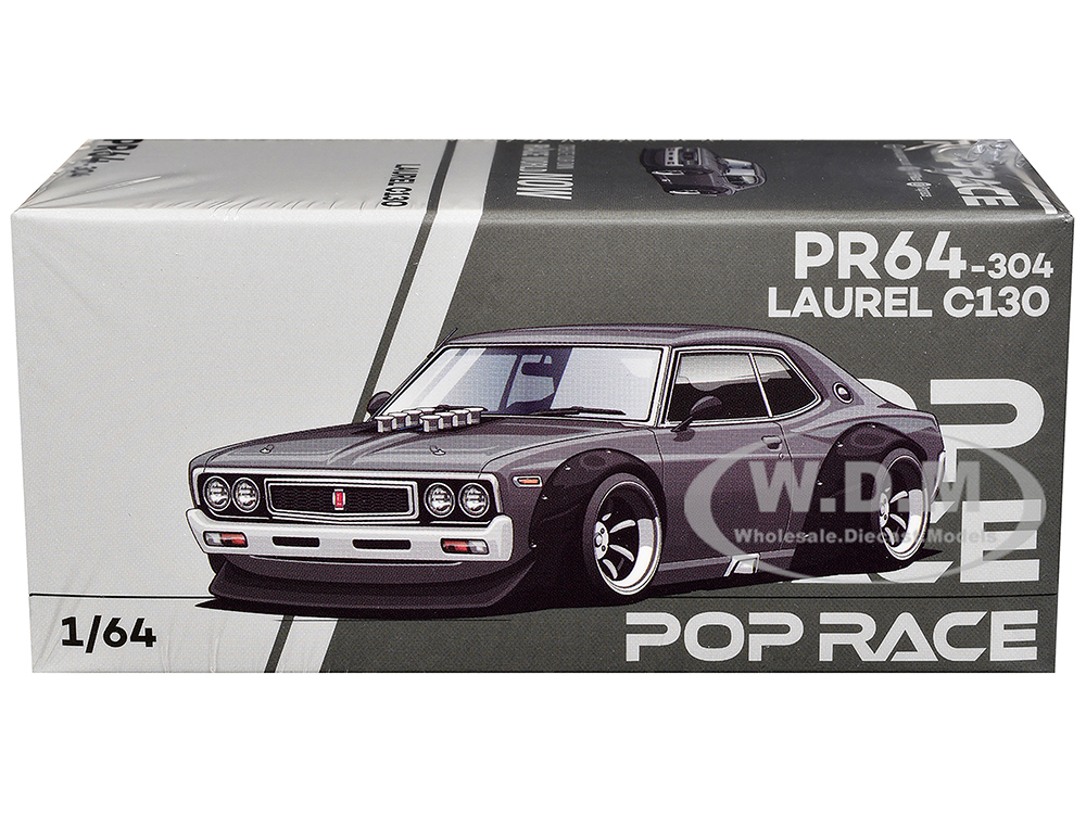 Datsun Laurel C130 RHD (Right Hand Drive) Gray Metallic 1/64