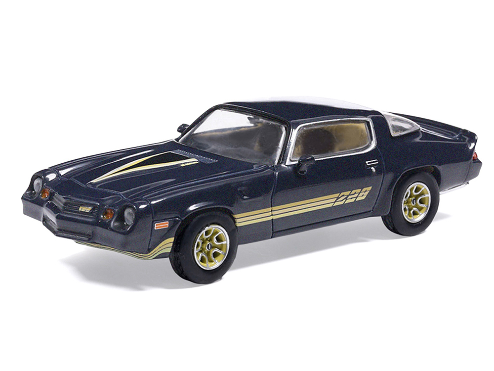 1981 Chevrolet Camaro Z28 Dark Blue Metallic with Gold Stripes and