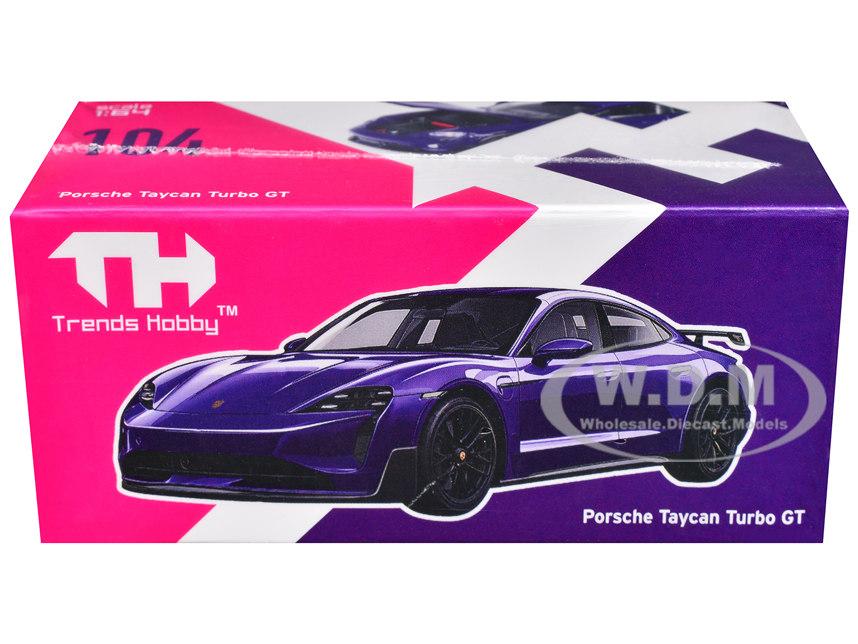 Xyst TG 超美品 Porsche Taycan Turbo GT Purple 1/64 Diecast Model Car by Trends Hobby