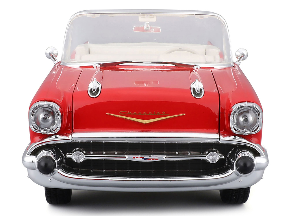 1957 Chevrolet Bel Air Convertible Red with White Interior