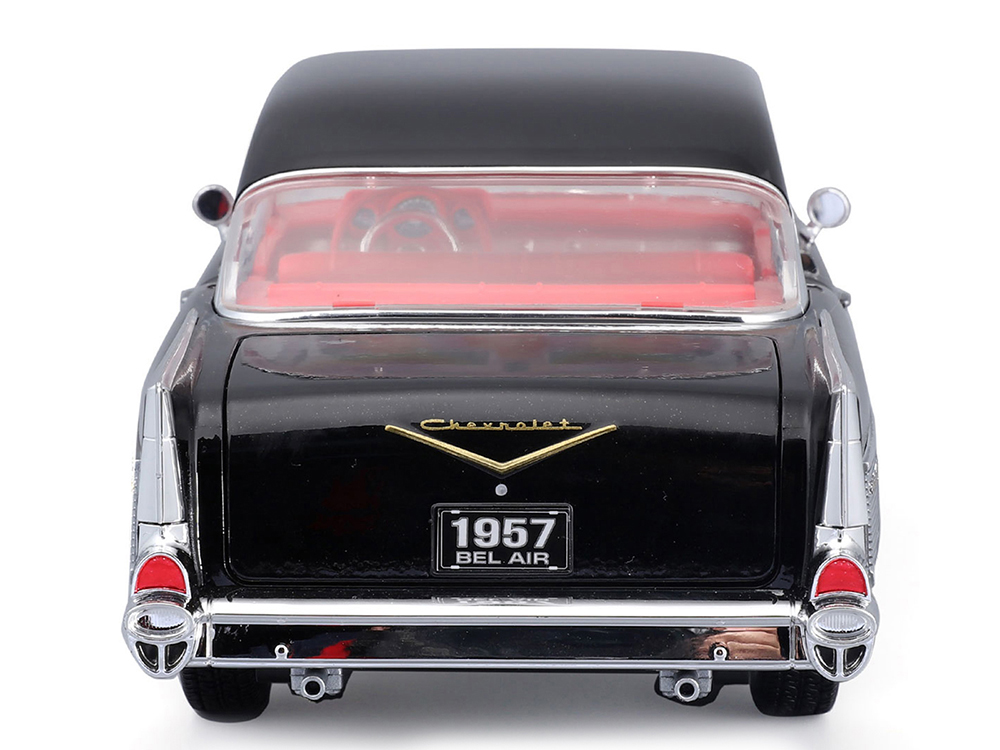 1957 Chevrolet Bel Air Coupe Black with Red Interior 