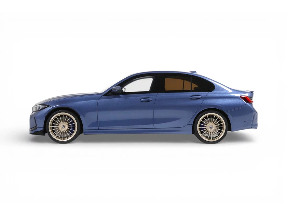 2024 BMW Alpina B3 GT Saloon Blue Metallic 1/18 Model Car by GT Spirit