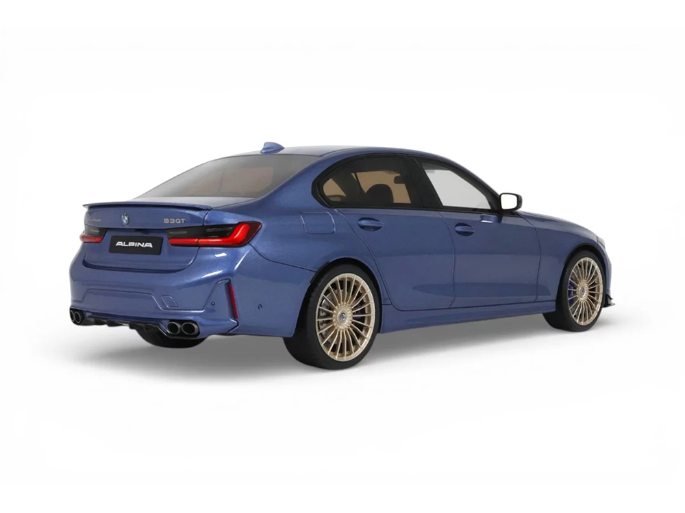 2024 BMW Alpina B3 GT Saloon Blue Metallic 1/18 Model Car by GT Spirit