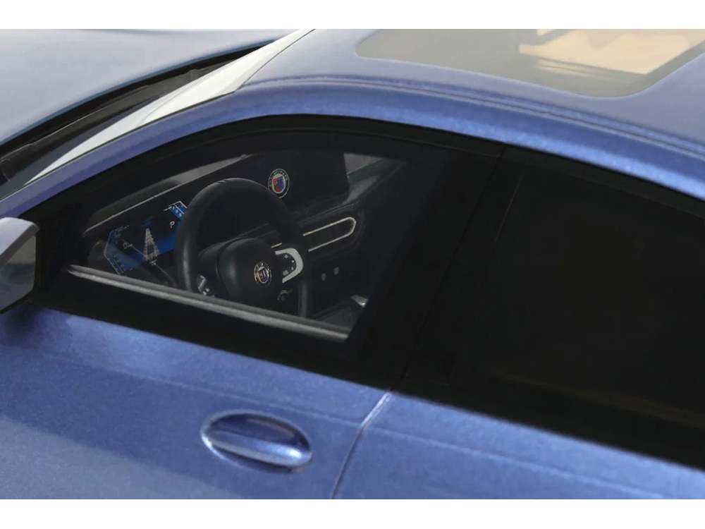 2024 BMW Alpina B3 GT Saloon Blue Metallic 1/18 Model Car by GT Spirit