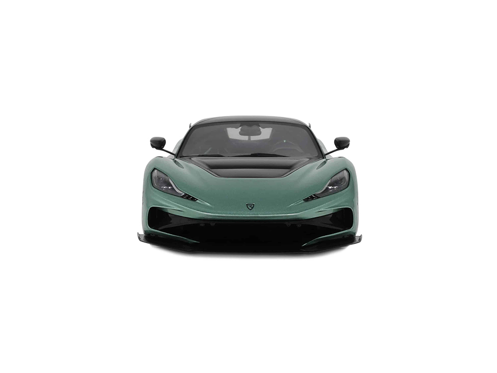 2024 Rimac Nevera R Green Metallic with Black Top 1/18 Model Car