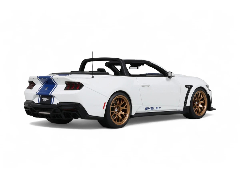 2025 Shelby Mustang Supersnake Convertible White with Blue Stripes