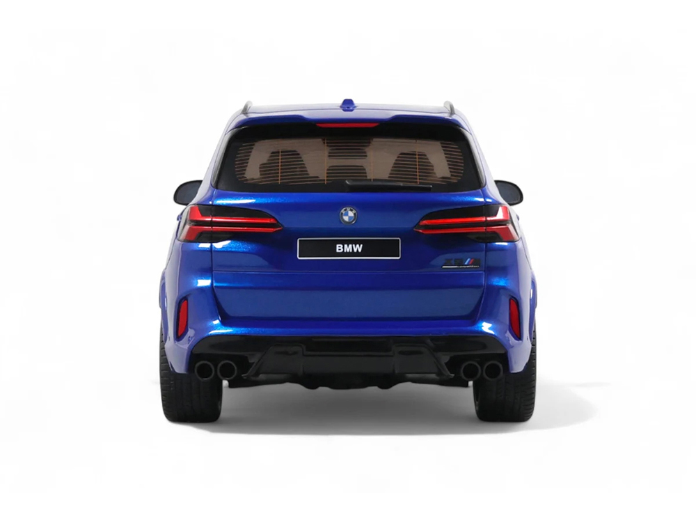 2023 BMW X5 M Competition Blue Metallic with Black Top 1/18 Model