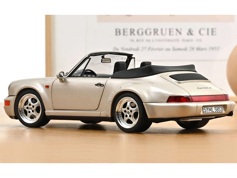 1992 Porsche 911 Carrera 2 Turbo Look Cabriolet Zermatt Silver
