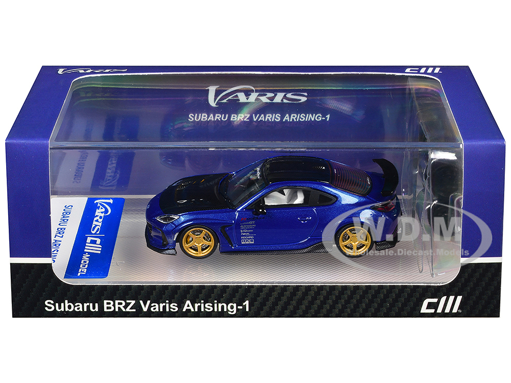 1/64 SUBARU BRZ VARIS ARISING ミニカー Subaru BRZ Varis Arising-1 RHD (Right Hand Drive) Blue Metallic