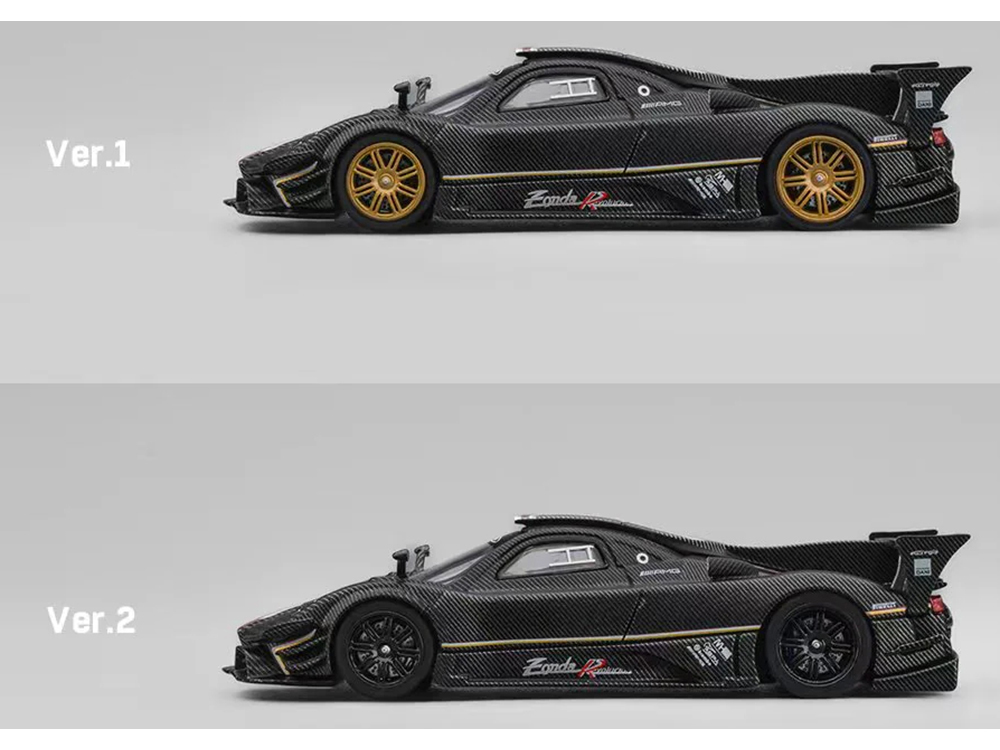 Pagani Zonda Revolucion Carbon with Red and Gold Stripes and Extra