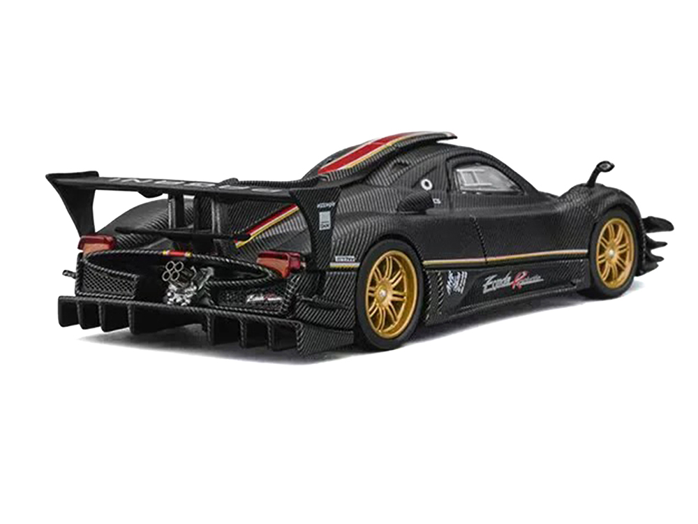 Pagani Zonda Revolucion Carbon with Red and Gold Stripes and Extra
